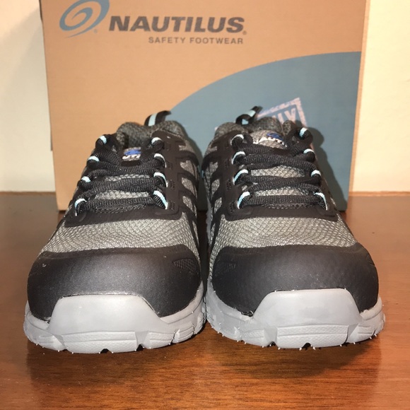 Nautilus Stratus Safety Shoes, Grey, Women’s Sz 7 Wide (D), NIB! - Picture 2 of 15